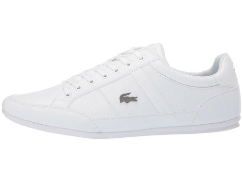 Zapatos De Cuero logotipo de cocodrilo LACOSTE CHAYMON Negro Blanco Hombre  Moda Tenis | eBay