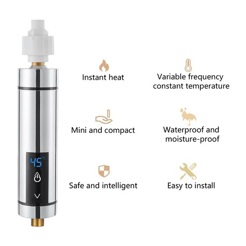 Mini calentador de agua eléctrico sin tanque - calentador de agua calentador continuo - Imagen 4 de 23