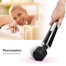 Handheld Vibrating Massager Wand - Full Body, 20 Speeds & 10 Vibration Settings