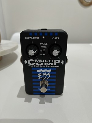 EBS MULTI COMP TRUE DUAL BAND BASS COMPRESSOR BLACK label Excellent condition.