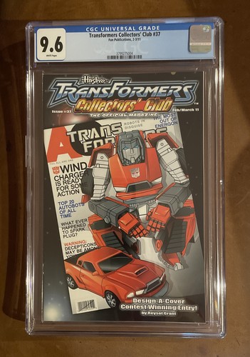 CGC 9.6 TRANSFORMERS COLECCIONISTA CLUB REVISTA #37 2011 Hasbro Fun Publications - Imagen 1 de 4