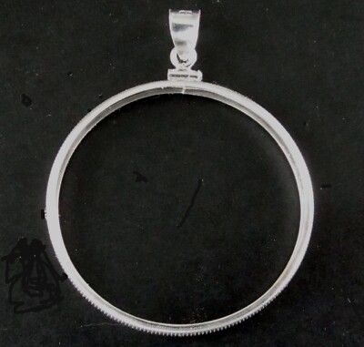 Coin Bezel oz American Silver Eagle Sterling Silver Bezel