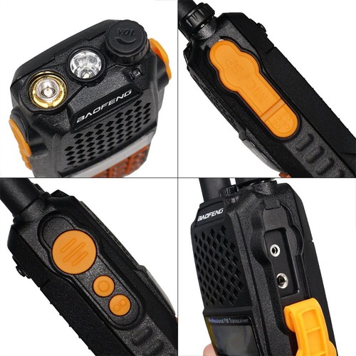 Baofeng UV-6R Walkie Talkie 5W Dual Band Handheld Transceiver Ham Two Way Radios - Afbeelding 8 van 16