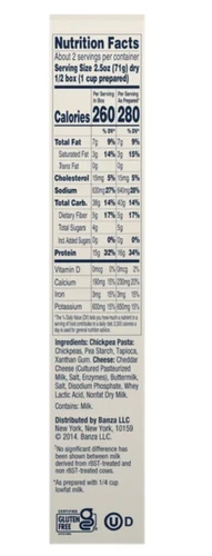 Banza Pasta Shells White Chddr + Shells - 5.5 Oz -