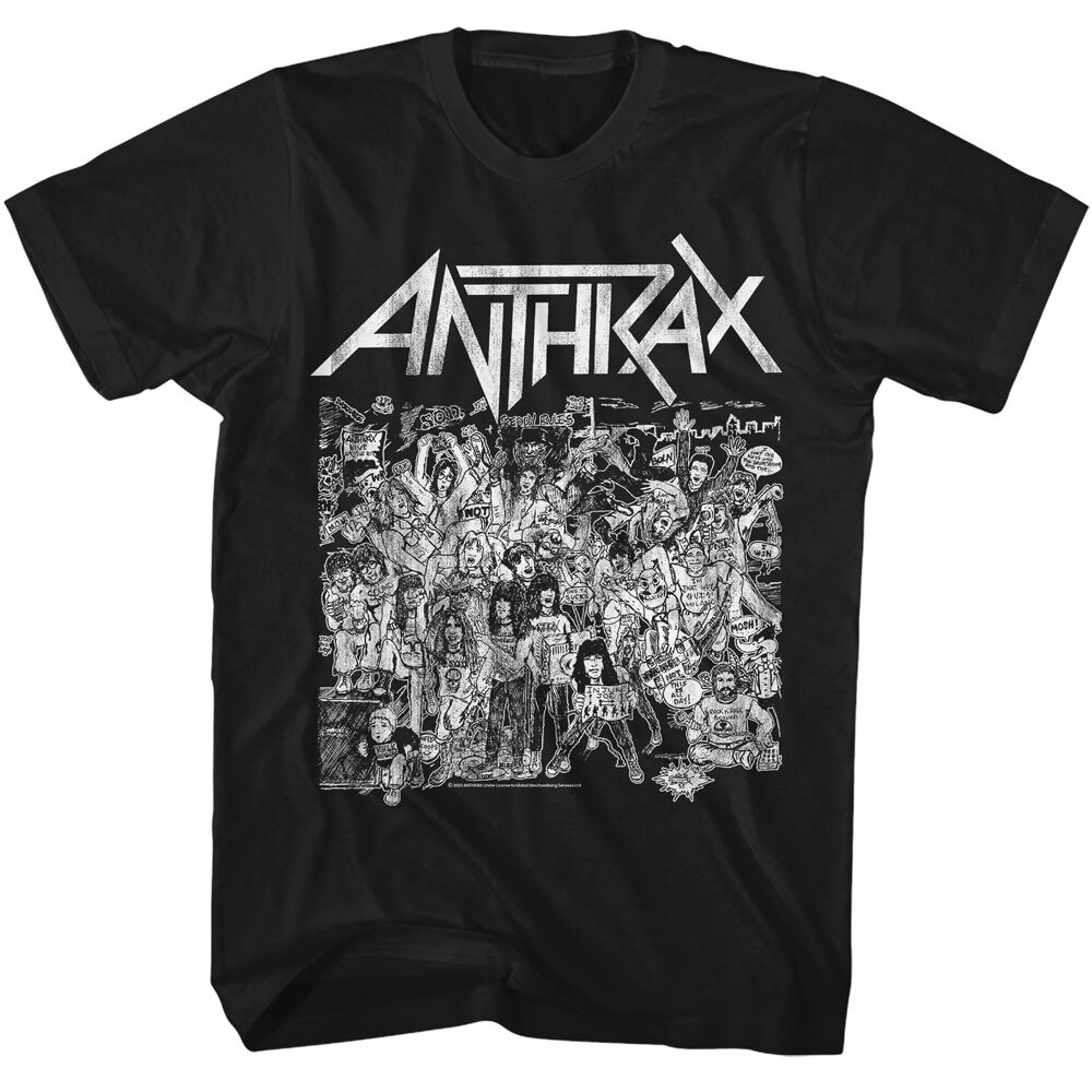 Anthrax Spreading The Disease Album Cover Men's T Shirt Metal Rock