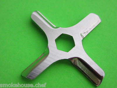 HEX CENTER fits many Moulinex Rival Meat Grinder Knife Stainless Steel 