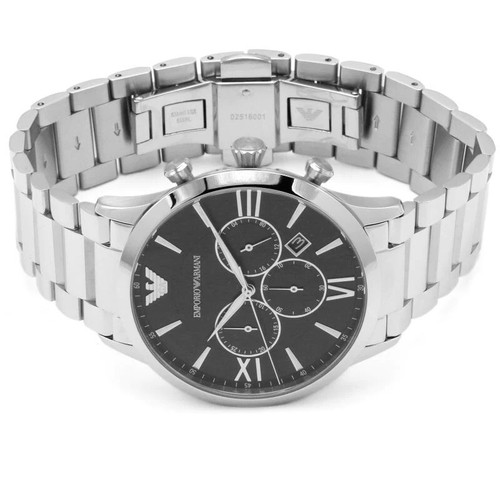 NEW Genuine EMPORIO ARMANI Giovanni Chrono 44mm Black Dial Men's Watch AR11208 - Picture 2 of 4