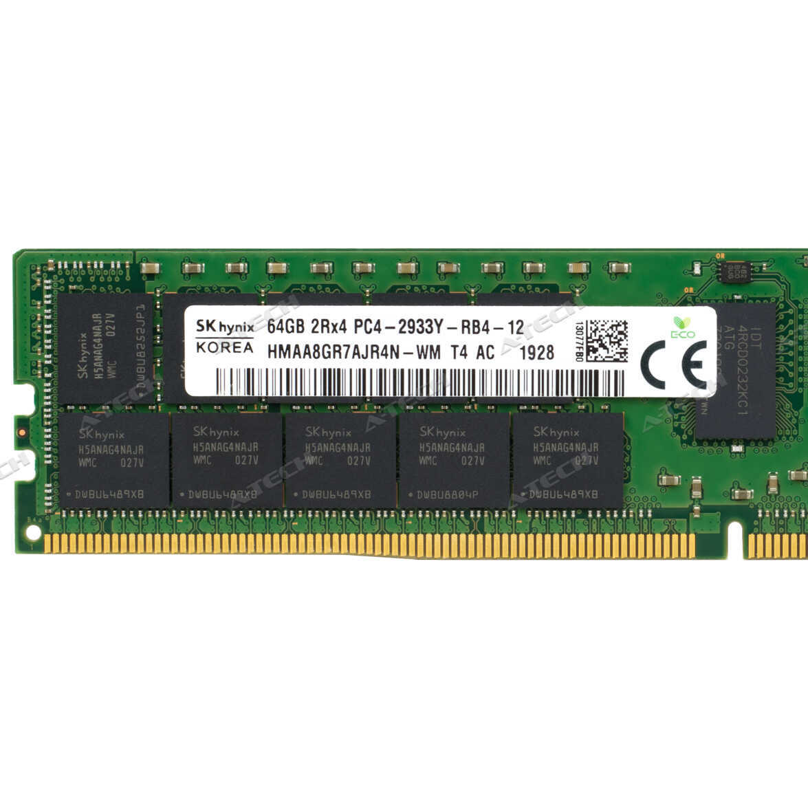 【16GB×4】SK hynix DDR4 64GB Hynix 64GB DDR4-2933 RDIMM HMAA8GR7AJR4N-WM HMAA8GR7MJR4N-WM