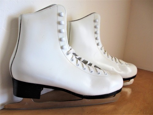 Damas Mujer Lange Aries Patines Figura de Hielo Talla 10 Bota de Calidad NUEVO /BOX Vintage - Imagen 2 de 12