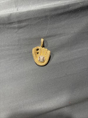 GLD Ice Baseball Pendant