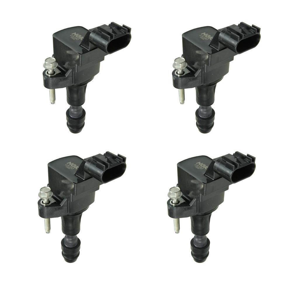 NGK Set of 4 COP Ignition Coils For Buick Chevrolet GMC Pontiac Saturn