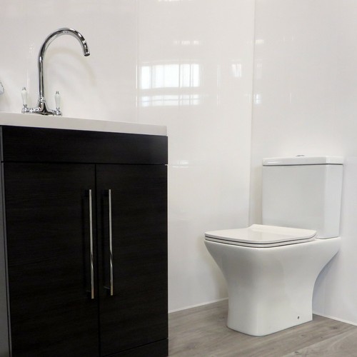 10 White Ceiling Cladding Bathroom Cladding Panels or Chrome White PVC Cladding - Picture 19 of 45