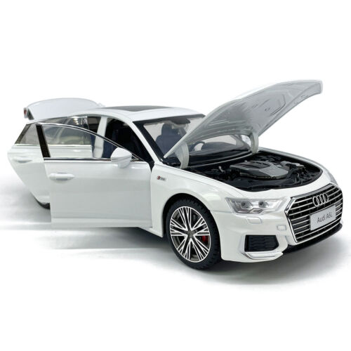 1/18 Audi A6L Druckguss Modellauto Spielzeug Licht Sound Männer Sammlung Weiß - Bild 8 von 13