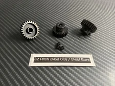 24T 25T 26T 5MM 32P Mod .8 Pinion Gear Set For 32 Pitch RC Car Truck Spur Gear