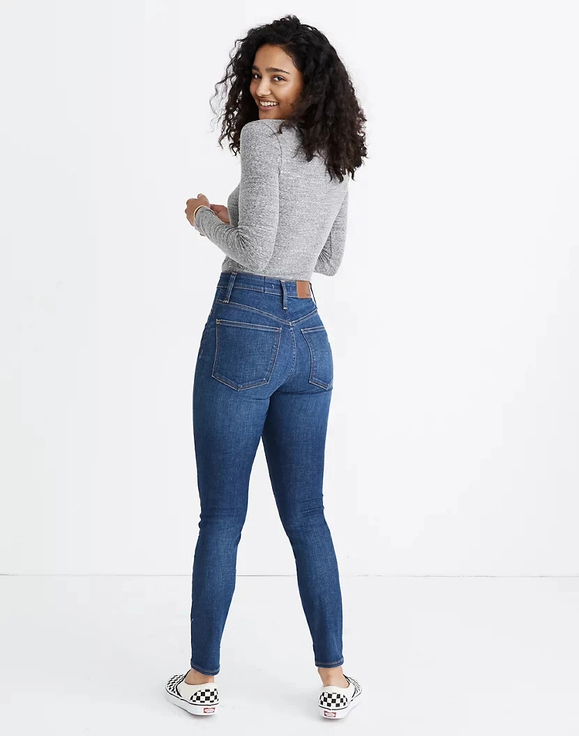 MADEWELL Curvy High-Rise Skinny Jeans in Moreaux Wash Size 23