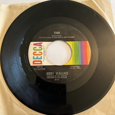45 rpm vinyl, Jerry Wallace, To Get To You/Time | eBay