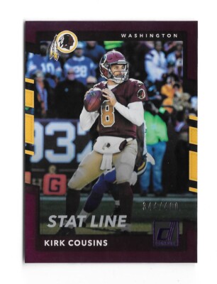 2017 Donruss Football KIRK COUSINS Season Stat Line #/400 - REDSKINS - #288