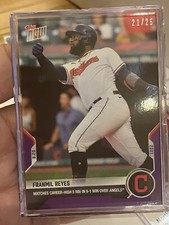 2021 TOPPS NOW Franmil Reyes #684 Five RBI 21/25 PURPLE