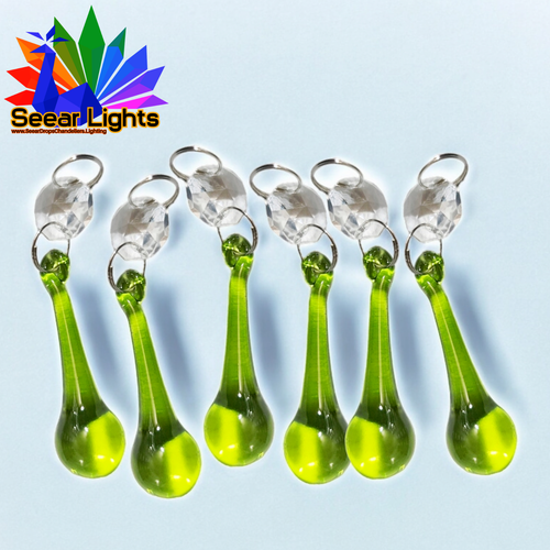 6 hängende Sonnenfänger Kronleuchter Glas Kristalle Deko Prismen Licht Perlen - Bild 236 von 299