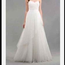 Jenny Yoo Wedding Dress White Georgeanne Tiered Tulle Sweetheart Strapless