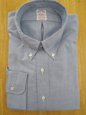 NWOT Brooks Brothers Blue Supima Button Down 17.5-37 Madison Fit MSRP 140