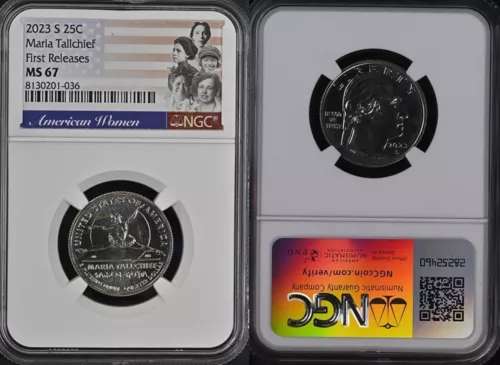 2023 S Maria Tallchief 25c NGC MS 67 American Women Quarter FIRST RELEASES