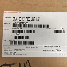 (100) DSG-Canusa CPA 100 1/2" Red UNP 1.5" Heat Shrink 5700500RD001H