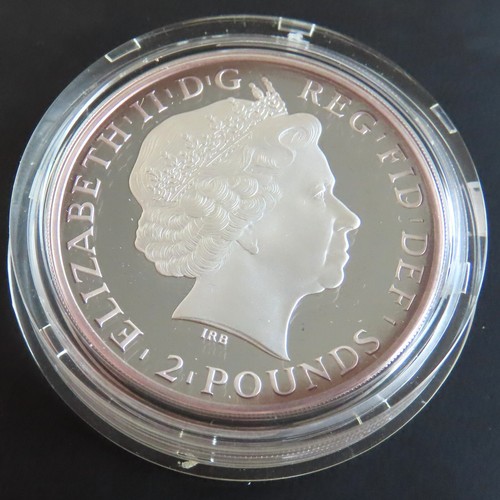 2014 .999 SILVER PROOF £2 1oz BRITANNIA BOXED/COA/OUTER - mintage 2,981 - Picture 3 of 4