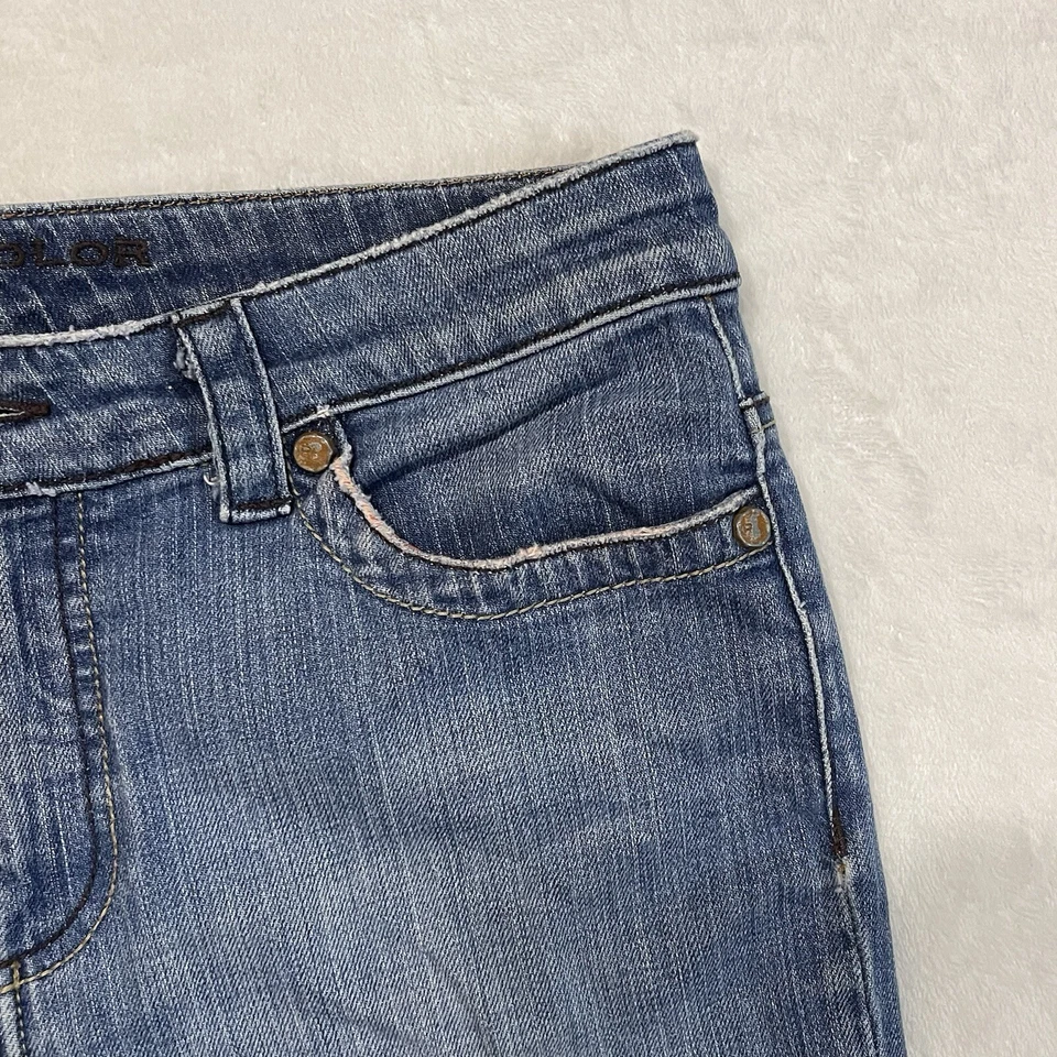 VTG Pure Bootcut Jeans Womens 29 30x31 Blue Mid Rise Med Wash Made USA 90s Y2K - Image 3 of 4