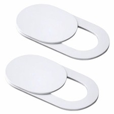NXVX Webcam Cover Slide, 2 Pack Ultra-Thin White Laptop Camera
