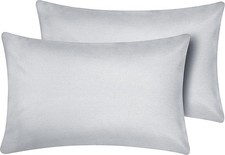 Travel Pillow Case 12X18 Size Pack of 2 Pieces 100 Egyptian Cotton Zipper Closu