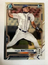 2021 Bowman Chrome Draft TYLER MATTISON 1st Bowman RC Detroit TIGERS  #BDC-58