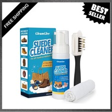Suede Cleaner Kit 6.76 oz for Shoes Boots Bags Nubuck and Leather with Brush
