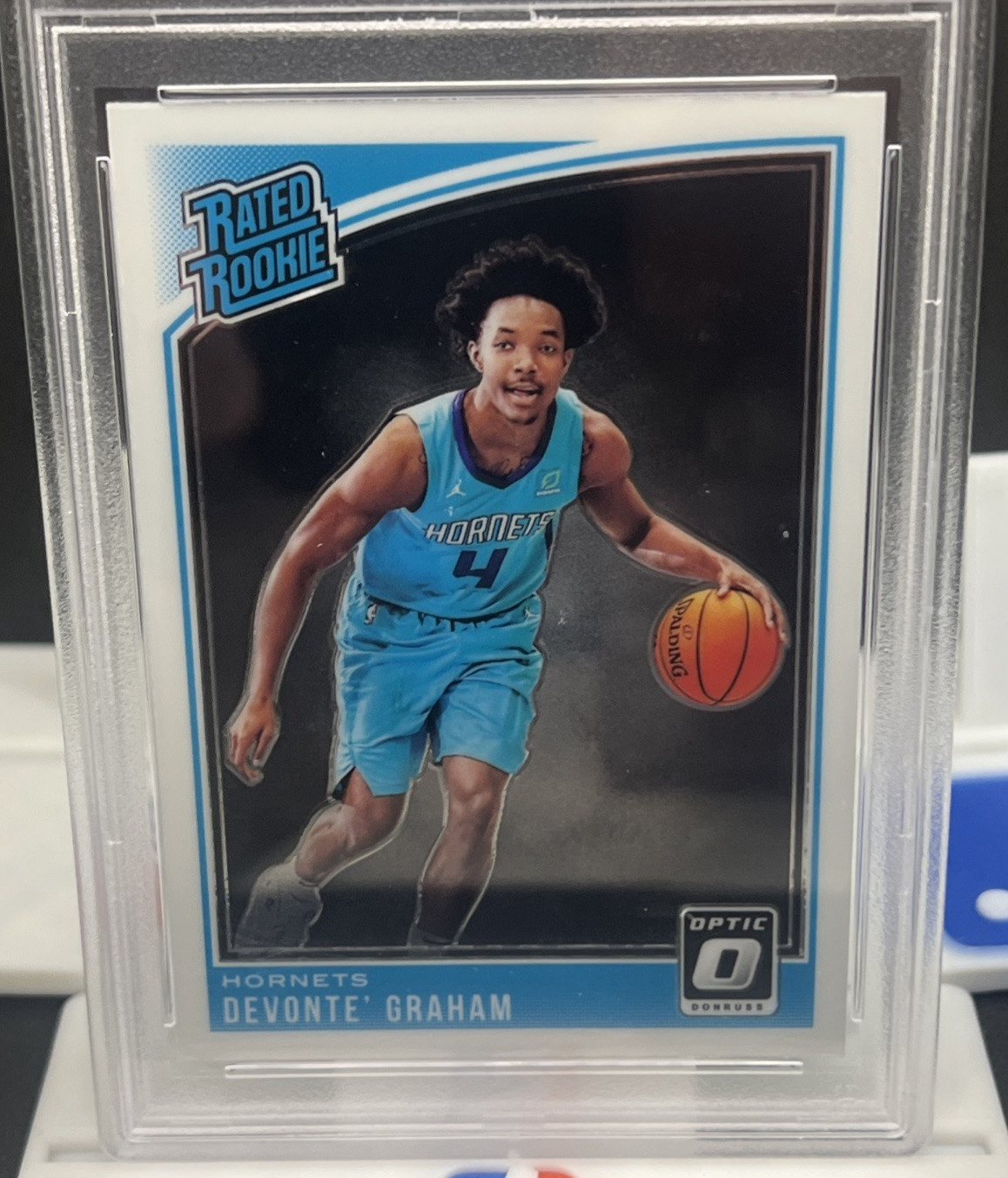 2018-19 Panini Donruss Devonte Graham Rookie RC #189 Hornets PSA 10 GEM MINT view 1