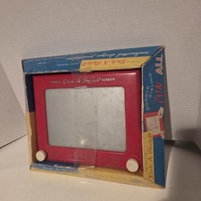 VTG 60s Etch a Sketch in Box 1961 No 505 Ohio Art Toy Non Working