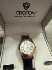 croton 18k gold equator ladies watch mother o...