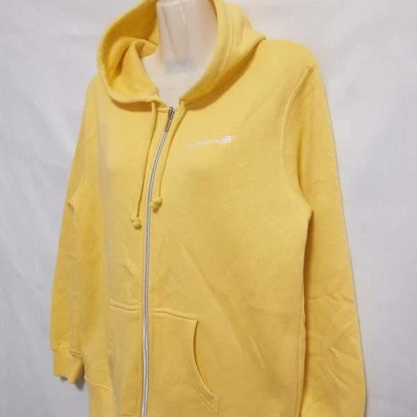 [Usado] New Balance Sudadera Forrada de Vellón Sudadera con Capucha Cremallera Completa Informal Deportes Amarillo Foto 2 de 4