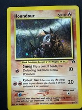 Pokemon TCG Houndour Neo Discovery Holo Rare 5/75 English MP Basic 🌀SWIRL🌀 E on eBay