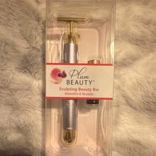 Plum Beauty Electric Sculpting Beauty Bar Face Massager Vibration Gold/Silver