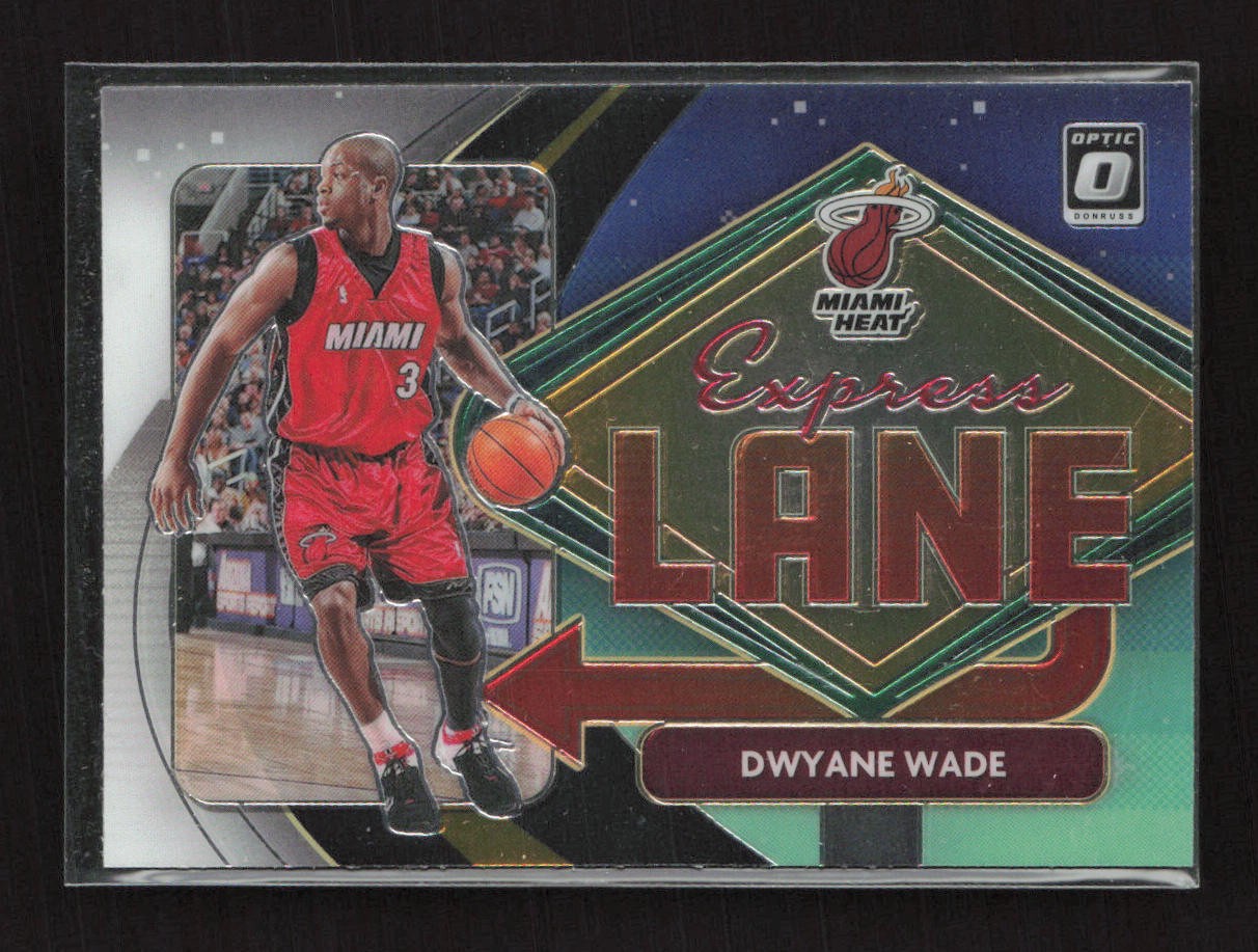 2020-21 Donruss Optic Express Lane #19 Dwyane Wade Miami Heat