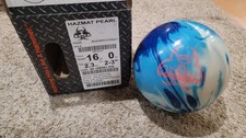 Hammer Hazmat Pearl Bowling Ball 1st Quality  16 Pounds  2-3" Pin  2.3oz TW