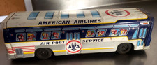 American Airlines Airport Service Vintage Tin Litho Bus Air Port Friction