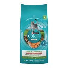 Purina ONE Natural,Low Fat,Indoor Dry Cat Food, +Plus Indoor Advantage,7 lb. Bag