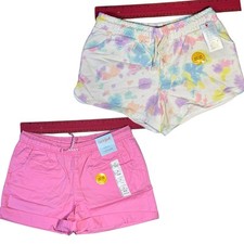 Cat Jack Pink and Multicolor Kids Shorts Set L Plus 10-12 3609