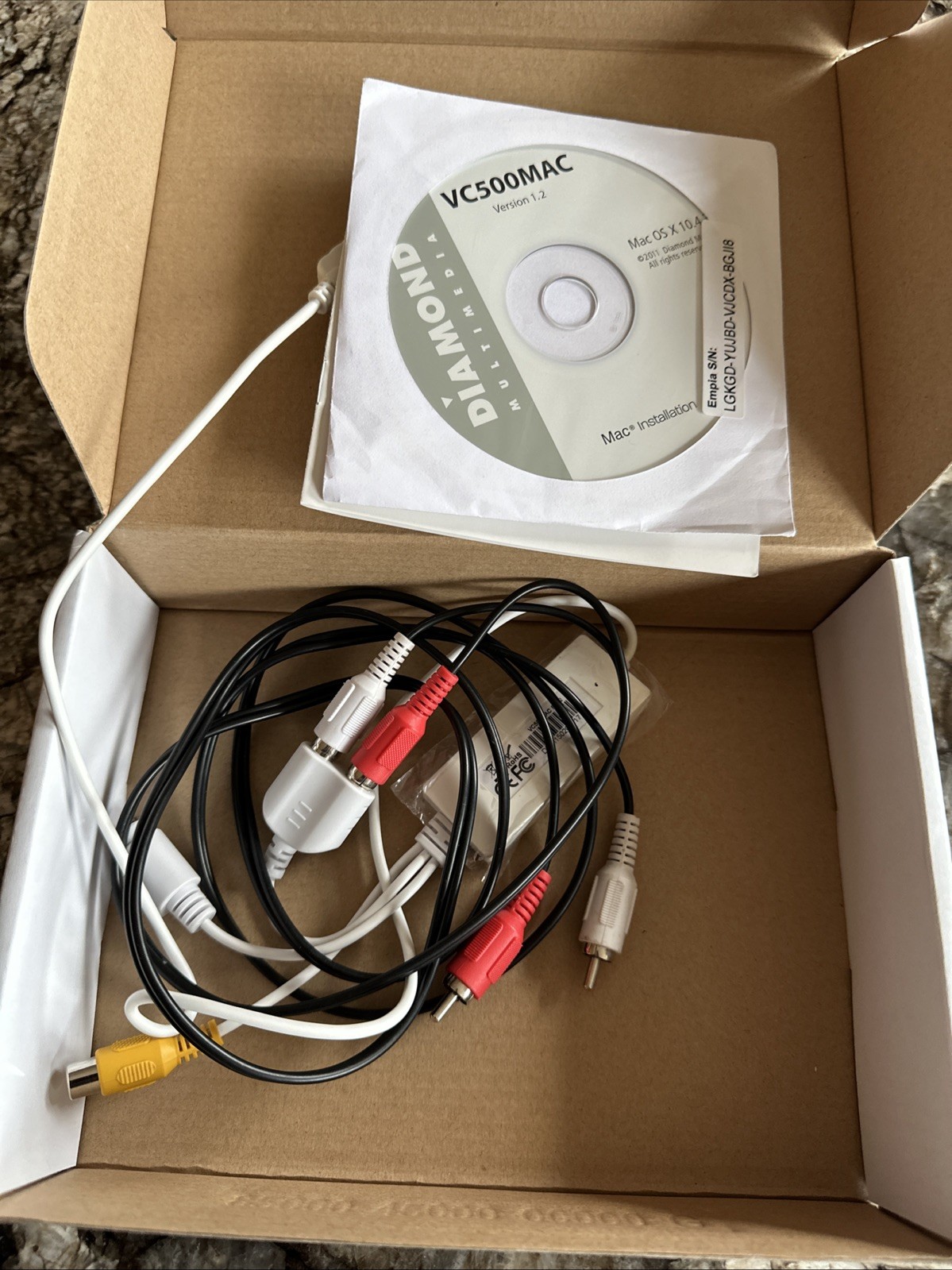 Diamond Multimedia VC500 USB 2.0 One Touch VHS to DVD Video Capture Device Mac