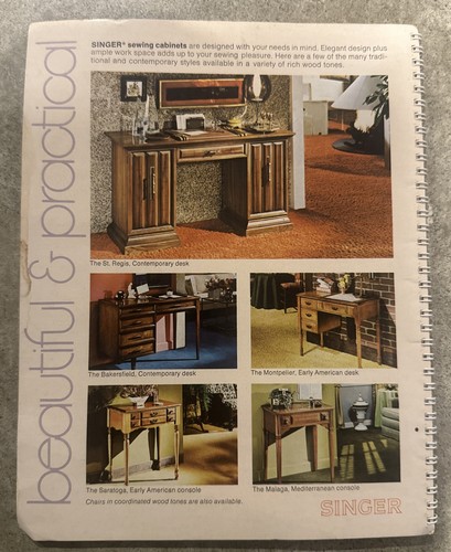 SINGER FUTURA 900 manuelles drahtgebundenes Heft Vintage Nähmaschine Anleitung - Bild 2 von 4