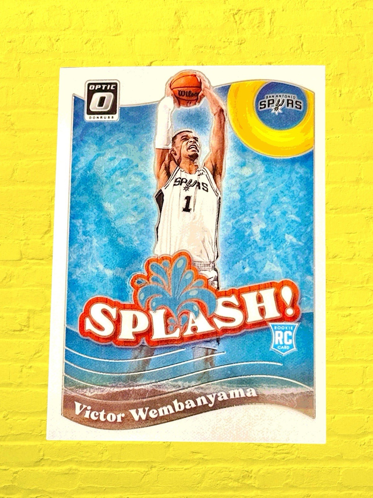 Victor Wembanyama 2023-24 Panini Optic NBA Splash Insert RC San Antonio Spurs