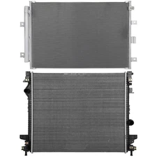 Radiator & AC Condenser Cooling Kit For 2019-2021 Lincoln Nautilus Ford Edge