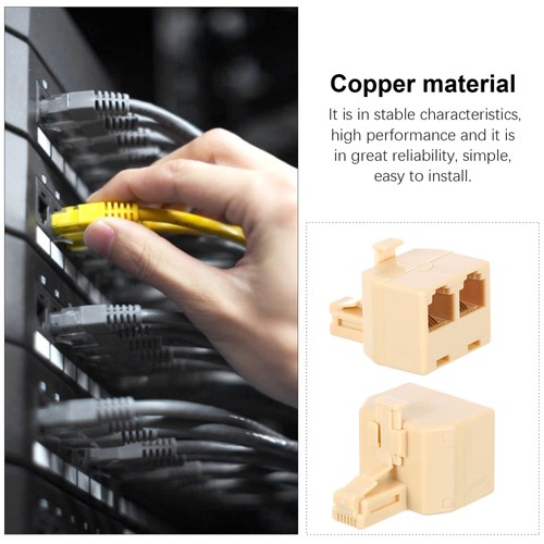 10 PCS Phone Jack Splitter Telephone Cable Seperater Connector Line - Afbeelding 12 van 12