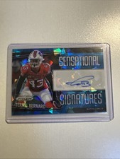 2025 Panini Prizm BILLS Terrel Bernard #82/99 Blue Ice Sensational Signatures